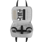 Off White Canvas Picnic Set Carry Bag For 2People 23*18.5*8.5CM