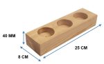 Wooden Triple Holder - Image 3
