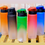 Stylish frosted water bottle