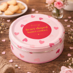 Luxury Heart Shaped Butter Cookies 140g