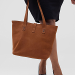Chestnut Nubuck Tote Bag - Image 3