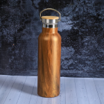 Thermal Flask – Wooden Finish (Brown), 750ml