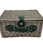 Picnic Basket For 2 People (Grey)-40X28X20Cm