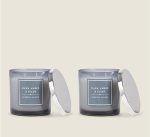 GH Dark Amber & Suede 2 Wick Jumbo Candle - (380g) - Image 2