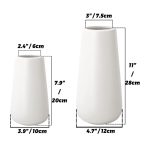 Elegant Tapered Ceramic Vase - Image 3