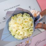 Elegant White Rose Bouquet