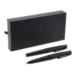 Santhome® Izola - Set of Elegance Ballpoint & Roller Pen - Black - Image 3
