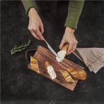 Serendipio Small Team Time Wooden Tray with Leather Strap - Image 2