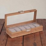 Bamboo Wooden Watch Box – 6 Slots - Image 2