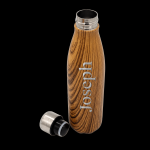 Hans Larsen Stainless Steel Water Bottle with Wood Print