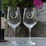 Personalised Set of 2 Wine Glasses
