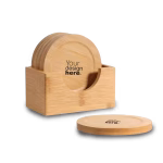 Personalised Okiyo Kanpai Bamboo Coaster & Bottle Opener Set - Image 2