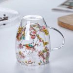 Double Wall Glass Cup With Dry Flowers - Image 3