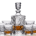 800ML Whiskey Decanter Set With 2 Glasses 280ML