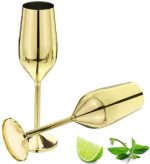 Gold Single Wall Wine Glass - Image 2